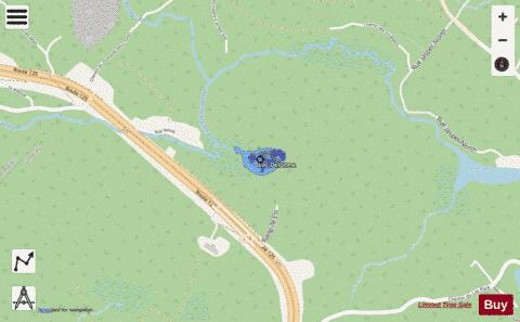 Delorme  Lac depth contour Map - i-Boating App - Streets
