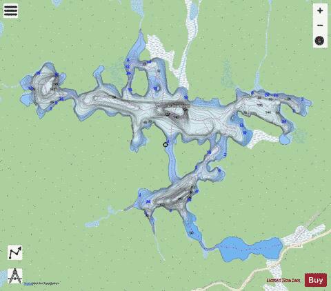 Depot, Lac du depth contour Map - i-Boating App - Streets