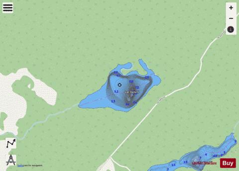 Desire, Lac depth contour Map - i-Boating App - Streets