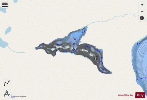 Diane  Lac depth contour Map - i-Boating App - Streets