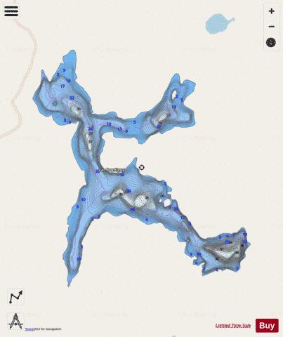 Dontigny, Lac depth contour Map - i-Boating App - Streets
