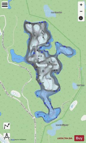 Earhart, Lac depth contour Map - i-Boating App - Streets