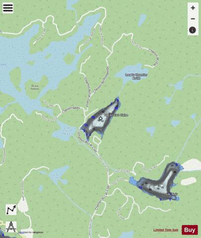 Eau Claire  Lac A L depth contour Map - i-Boating App - Streets