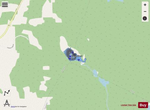 Ebert  Lac depth contour Map - i-Boating App - Streets
