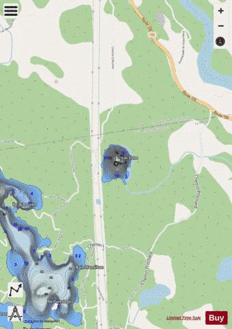 Echo  Lac depth contour Map - i-Boating App - Streets