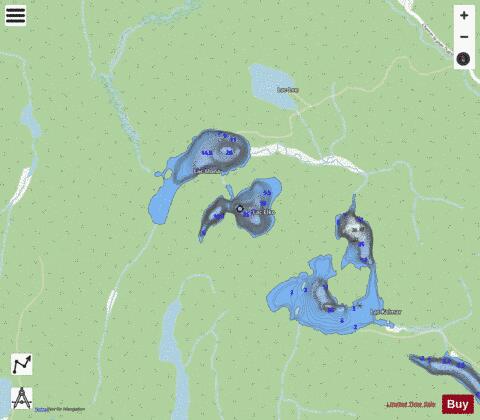 Elko  Lac depth contour Map - i-Boating App - Streets