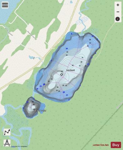 Ferre, Lac depth contour Map - i-Boating App - Streets