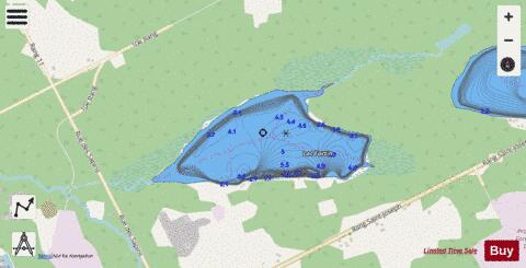 Fortin, Lac depth contour Map - i-Boating App - Streets