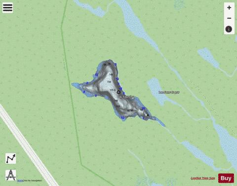 Fourchu  Lac depth contour Map - i-Boating App - Streets