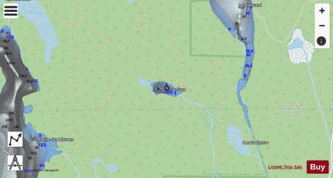 Fred  Lac depth contour Map - i-Boating App - Streets