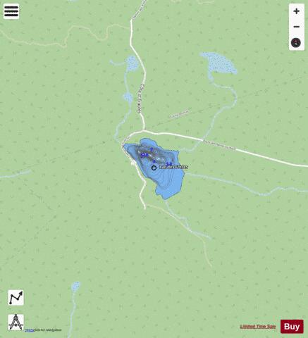 Freres  Lac Des depth contour Map - i-Boating App - Streets