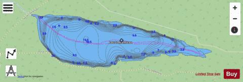 Fromenteau, Lac depth contour Map - i-Boating App - Streets