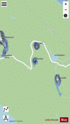 Geoffroy  Lac depth contour Map - i-Boating App - Streets