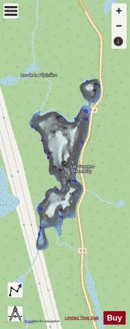 Georges Tremblay  Lac depth contour Map - i-Boating App - Streets
