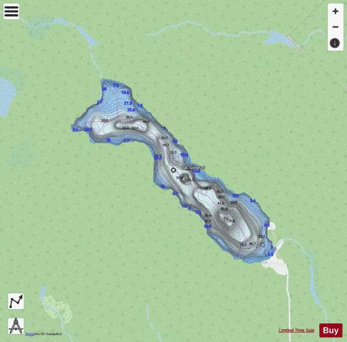 Gingras, Lac depth contour Map - i-Boating App - Streets