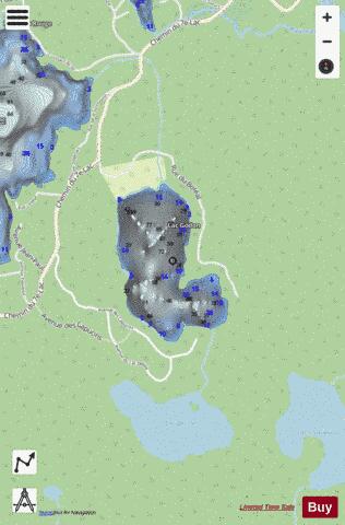 Godon  Lac depth contour Map - i-Boating App - Streets