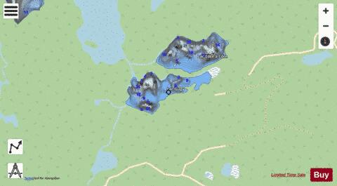 Gugy  Lac depth contour Map - i-Boating App - Streets