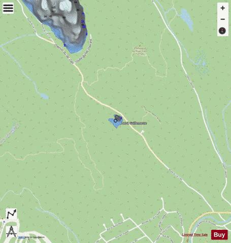 Guillemette  Lac A depth contour Map - i-Boating App - Streets