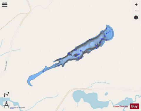 Guillet  Lac depth contour Map - i-Boating App - Streets