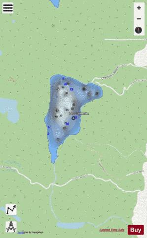 Guilmette  Lac depth contour Map - i-Boating App - Streets