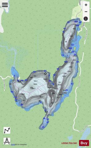 Gull, Lac depth contour Map - i-Boating App - Streets