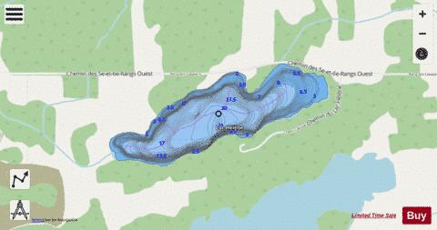 Helene, Lac depth contour Map - i-Boating App - Streets