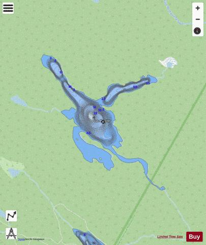 Hostile  Lac depth contour Map - i-Boating App - Streets