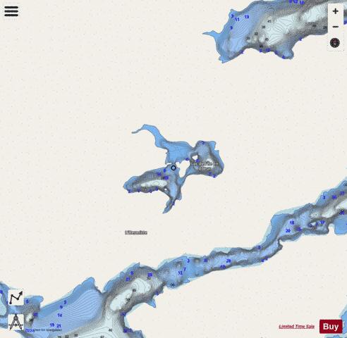 Ile En Coeur  Lac De L depth contour Map - i-Boating App - Streets
