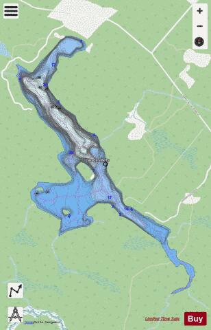 Ilets, Lac des depth contour Map - i-Boating App - Streets
