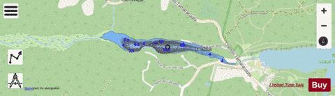 Ivan  Lac depth contour Map - i-Boating App - Streets