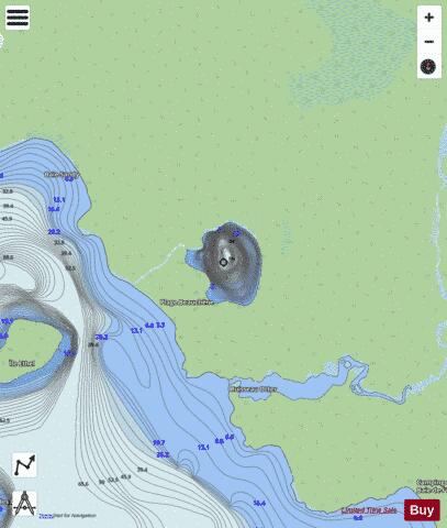 Jane  Lac depth contour Map - i-Boating App - Streets