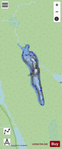 Jaseur Lac Du depth contour Map - i-Boating App - Streets