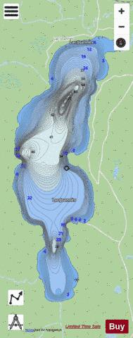 Joannes  Lac depth contour Map - i-Boating App - Streets