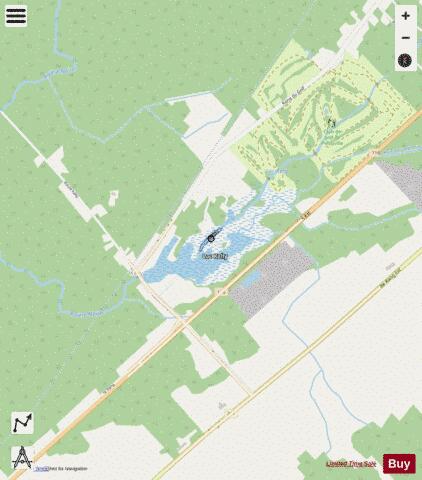 Kelley  Lac depth contour Map - i-Boating App - Streets
