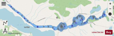 Kenogamichiche  Lac depth contour Map - i-Boating App - Streets