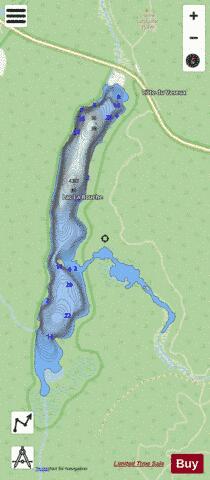 La Rouche  Lac depth contour Map - i-Boating App - Streets