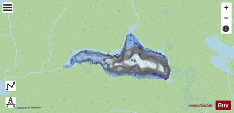Lac A 8307 depth contour Map - i-Boating App - Streets