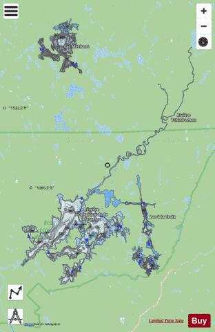 Lac Matamec depth contour Map - i-Boating App - Streets