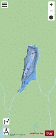 Lac # E 3546 depth contour Map - i-Boating App - Streets