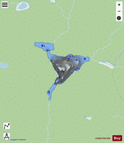 Lafleur  Lac depth contour Map - i-Boating App - Streets