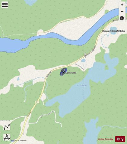 Leonard  Lac depth contour Map - i-Boating App - Streets