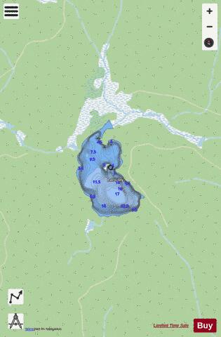 Libby  Lac depth contour Map - i-Boating App - Streets