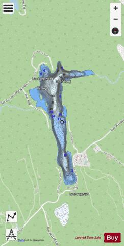Long/Therese  Lac depth contour Map - i-Boating App - Streets
