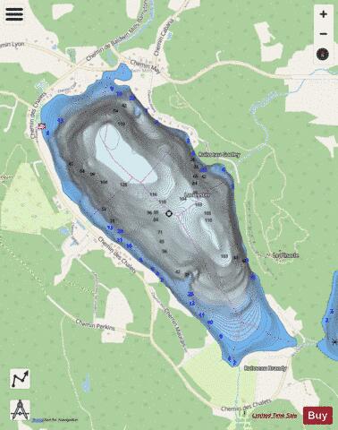 Lyster, Lac depth contour Map - i-Boating App - Streets