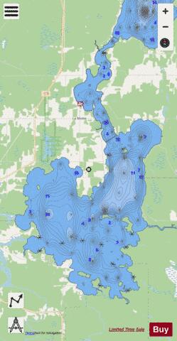 Malartic  Lac depth contour Map - i-Boating App - Streets