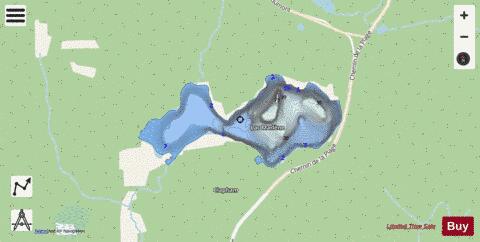 Marlene  Lac depth contour Map - i-Boating App - Streets