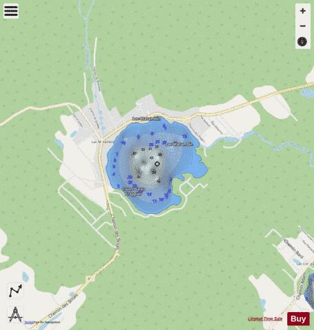 Matambin  Lac depth contour Map - i-Boating App - Streets