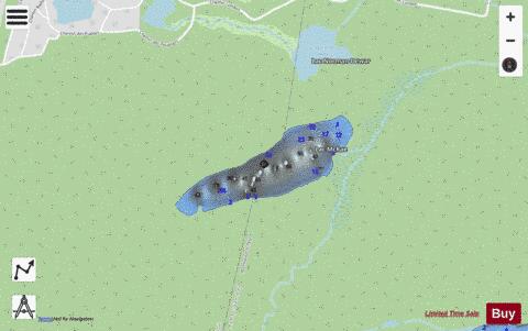 McRae  Lac depth contour Map - i-Boating App - Streets