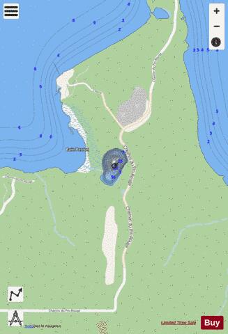 Medard / Spring  Lac depth contour Map - i-Boating App - Streets