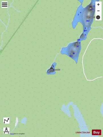 Mel  Lac depth contour Map - i-Boating App - Streets